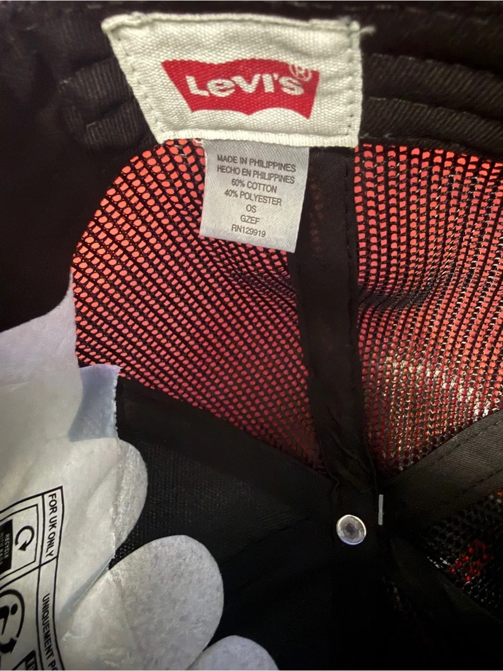 Levi Strauss & Co. Quality Crafted Black Trucker Hat - OSFM